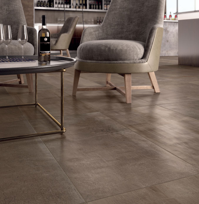 Supplier: Ceratec | Collection: StoneOne | Colour: Olive | Size: 18”X36” | Description: StoneOne tiles combine an urban concrete look with all the rich tones of natural stone. Ideal for creating a space that’s a blend of soft and rugged.